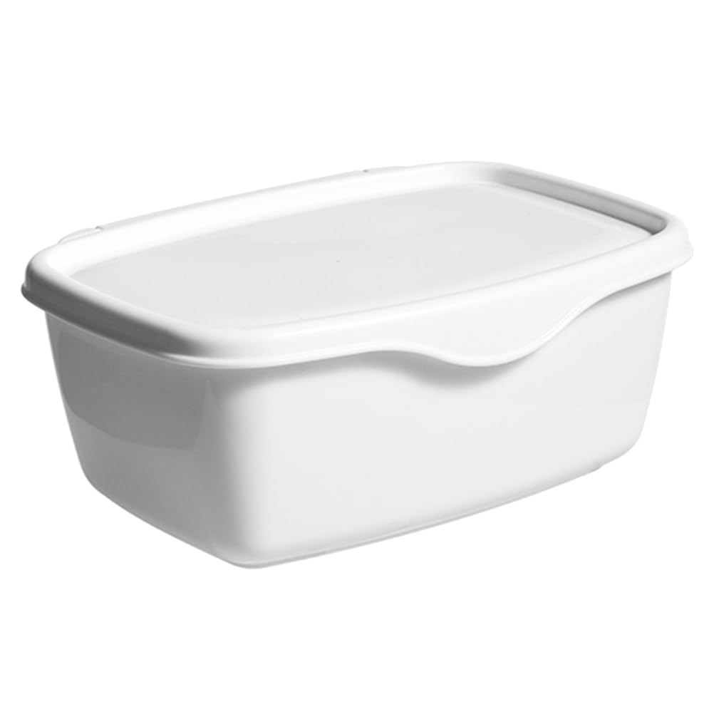 FONDOTIN Plastic Tissue Box with Lid Wet Wipe Holder Dustproof Desktop Storage Organizer for Small Items