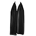 Hat To Socks Chiffon Scarf Sheer Wrap for Women (Black)