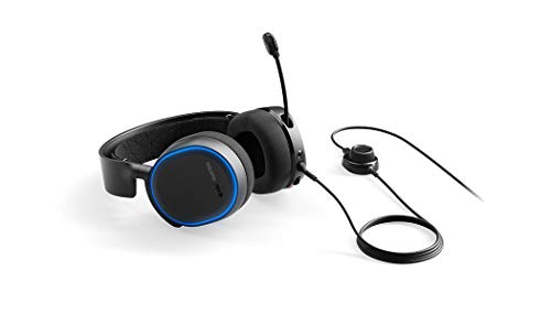 SteelSeries Arctis 5 - RGB Illuminated Gaming Headset with DTS Headphone: X v2.0 Surround - for PC and PlayStation 4 - Black