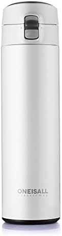 ONE IS ALL GYBL101 500ML Business Thermo Mug, Stainless Steel Drinking water bottle, Auto Car Vacuum Flasks, Thermoes Tumbler, 308G (White)