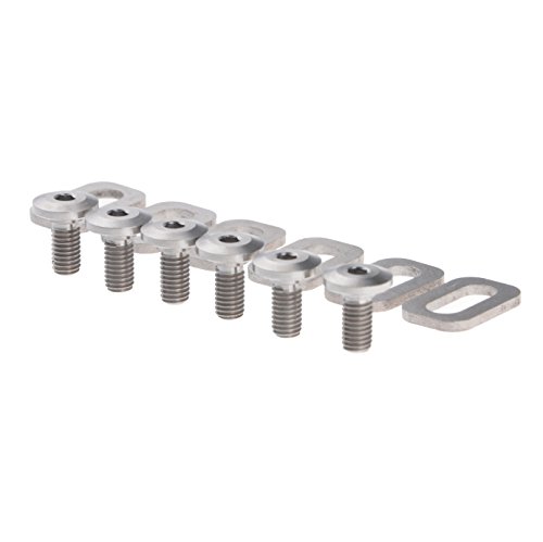 Wanyifa Titanium Ti Bolts Spacers for Look KEO Road Bike Clipless Pedals Cleats - Thumbnail 2