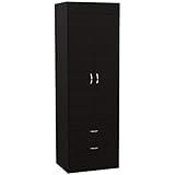TUHOME Lisboa 2 Drawer 2 Door ARMOIRE Espresso