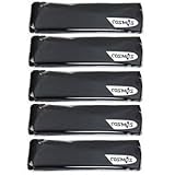 Cosmos Cotton Sports Headband, 5-Pieces (Black)