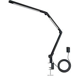 LED Desk Lamp with Clamp, Dual Light Desk Lamp for