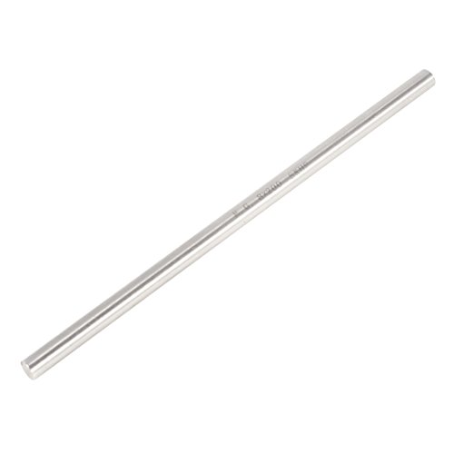 uxcell 8mm x 200mm Steel Round Rod Lathe Turning Tool Bar Silver grey