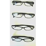 Tuff Plastic Frame 4-Pak Readers- Keep A Spare Pair Everywhere! 1.00 Strength, by American Reading Glasses