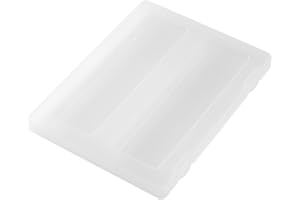 WOONEKY A4 Pp Plastic Document Organizer Box, Paper File Storage Organizer for Office and Home Desktop Use