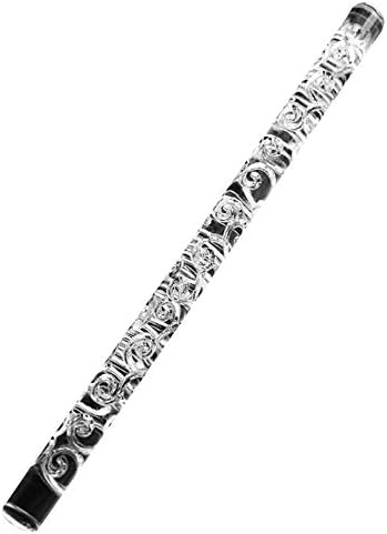 Dandeliondeme Flower Vine Embossing Acrylic Transparent Pastry Rolling Pin Roller Kitchen Tool 16cm/6.30" Baking Tool
