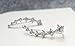 YAN & LEI Sterling Silver Sweep up Ear Pin Crawler Cuff Wrap Climber Earrings with 7 CZ Stones