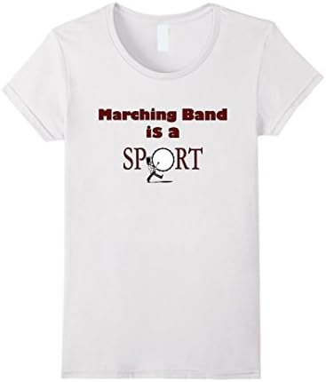 Womens Marching Band is a Sport Shirt XL White