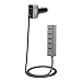 Unitek Quick Charge 2.0 Car Charger + 5-Port USB Hub, 60W USB Aluminum Smart Car Charger (1-Port QC2.0 + 4-Port 2.4A), With LED Display Voltage Meter and USB Extension Hub