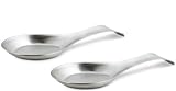 Stainless Steel Spoon Rest (Set of 2) ()