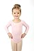 Elowel Gymnastics Leotards for Girls - Long Sleeve & Scoop Neck Leotard for Girls Dance