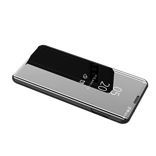 LyweyLeather Case Cover for Samsung Galaxy S10E | Mirror Plating Auto Sleep Wake Flip Skinny
