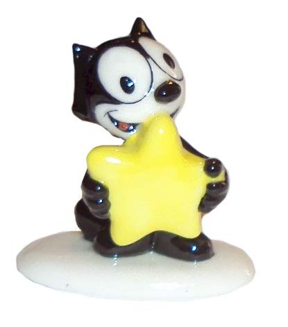 Download Amazon.com: Wade Whimsies Miniature Figurine Felix The Cat Holding a Star Occasions Series: Home ...