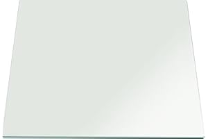 STONELITE FURNITURE 24 inch Square Tempered Glass Table Top with 1/4 inch Thickness & Flat Polished Edge - Clear Surface & Scratch Resistant - Ideal for Dining Room, Kitchen, Patio & Coffee Tables