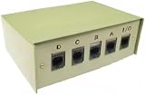 World of Data 4 Port RJ45 Network Switch Box Manual Ethernet LAN Metal Shielded view 3