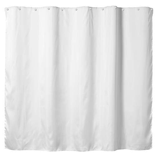 Hookless Fabric SnapIn Shower Curtain Liner, 70 x 54, White Pricepulse