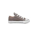 Converse Chuck Taylor All Star Canvas Low Top Sneaker, Charcoal, 2 M US Little Kid