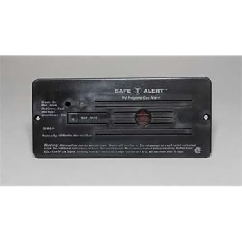 Safe T Alert RV Trailer Classic Lp Gas Alarm Flush Mount Black 30-442-P-BL