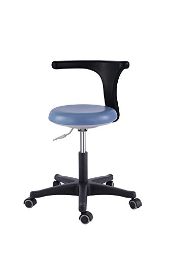 Dental Office Stools Assistant's Stools Medical Adjustable Mobile Chair PU Black (14#)