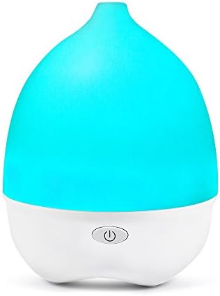 Essential Oil Diffuser, 70ml Aroma Essential Oil Cool Mist Humidifier with Adjustable Mist Mode,Waterless Auto Shut-off and 7 Color LED Lights Changing for Home Office Baby USB Plug, white