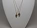 LUX ACCESSORIES Best Friends BFF Necklace w/Rhinestone Studded Hearts (2pc)
