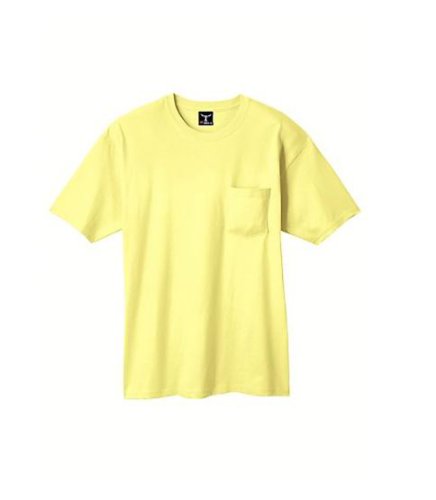 Hanes mens BeefyT 100% Cotton TShirt with Pocket(5190)-Deep Navy-XL