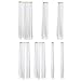 SWACC 7 Pcs Full Head Party Highlights Clip on in Hair Extensions Colored Hair Streak Synthetic Hairpieces (22-Inch Straight, White)thumb 2