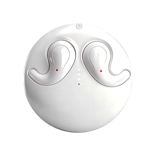 Fones de Ouvido Bluetooth para Dormir de Lado, Sem Fio, Leves e Discretos, para Relaxamento Noturno, Meditação e Podcast (branco)