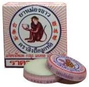White Monkey Holding Peach Balm 8 Gm