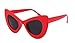 FEISEDY Retro Cat Eye Women Sunglasses Cateye Acetate Frame Polycarbonate Lenses B2239