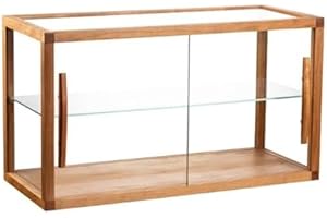 DQSPDBD Bakery Display Case, Wood Countertop Cabinet with Glass Doors, Pastry Display Case for Baked Goods Cookie Dessert Cupcake