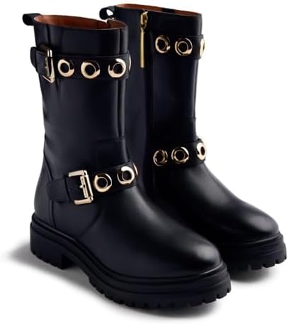 Botas Biker Piel OLLADOS Bellaire