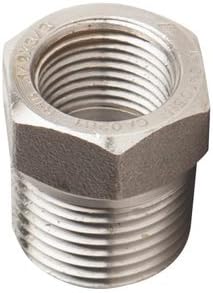 4" M-NPT x 2" F-NPT 3000 lb Forged Steel Threaded Hex Bushing