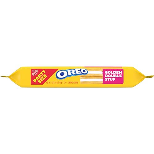 OREO DOUBLE STUF GOLDEN SANDWICH COOKIES, PARTY SIZE, 24.95 OZ