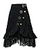 Charmian Women's Steampunk Retro Vintage Victorian Gypsy Hippie Lace Party Skirt