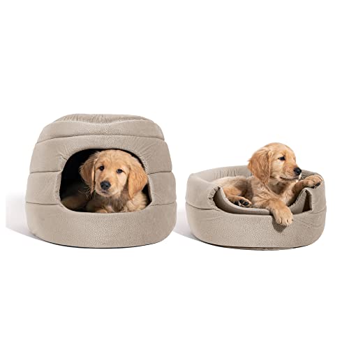 Best Friends by Sheri 2 in 1 Convertible Cat and Dog Cave Bed