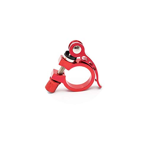 Bicycle Quick Release Seat Post Seatpost Clamp Durable 31.8mm Bike Seatpost Clamp for Bike Cycling Lock Red - Thumbnail 2