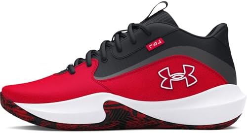 Unisex UA Lockdown 7 Basketball Schuhe, Rouge, Noir, Rouge., 42.5 EU