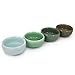 ZHAMS Kungfu Teacup,Chinese Long-Quan Celadon Teacup,Tea Set, Set of 4