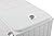 Sunjoy 60 quart Wheeled Beverage Cooler with Faux White Wood Finish with Shelf