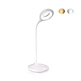 FineWish Bright Desk Lamp, 1200mAh Build-in Battery -2 Kinds Light Transfer &Dimmable Unlimited Level Touch Sensor Series