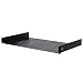 NavePoint Universal Rack Tray Vented Shelves 1U Black 10.5 Inches (270mm deep) No Lip