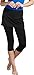 Coolibar UPF 50+ Women's Skirted Swim Capris - Sun Protective,Medium,Black