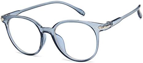 Qjoy Blue Light Blocking Glasses Women, Migraine Relief Computer Glasses, Gaming Glasses, Women Spectacle Optical Frame Glasses Clear Lens (Blue)