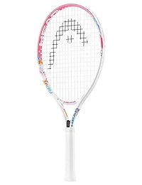HEAD Maria - Pala de tenis para niños de 21 pulgadas, color blanco y rosa