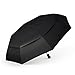 60 MPH Unbreakable Travel Umbrella, Windproof, Tested by Skydivers in The Worlds Fastest Wind Tunnel - BEWARE of False Claims Without Proof - Lifetime Replacement Program, Doesn't Break if Flipped Inside, Out Auto Open Close, Vented Double Canopy