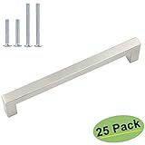 homdiy 25 Pack Brushed Nickel Cabinet Handles