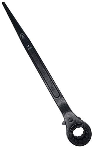 TOCHUN 30 x 32mm Metric Dual Socket Spud Ratchet, Quick Release Heavy Duty Ratcheting Podger Scaffold Spud Wrench Spanner